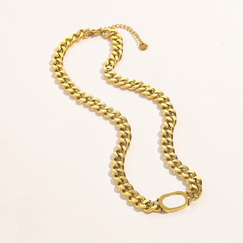 

gold pendant for women clover necklace designer jewelry cuban chains ice out chain luxury double letters pendants necklaces womens channel charm chrome cjewelers
