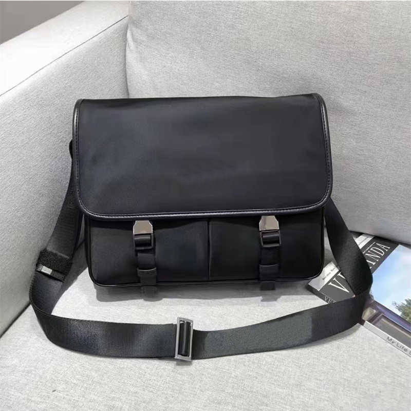 

5A Top Quality Luxury Messenger 3 In 1 Men And Women Nylon Shoulder Designer Handbags Man Purse Messanger Bags, Black 22x17cm