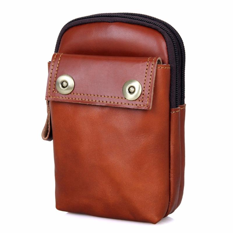 

Waist Bags J.M.D Vintage Genuine Leather Phone Case Bag Belt Men's Small Funny Pack Purse 5001B/C, Brown