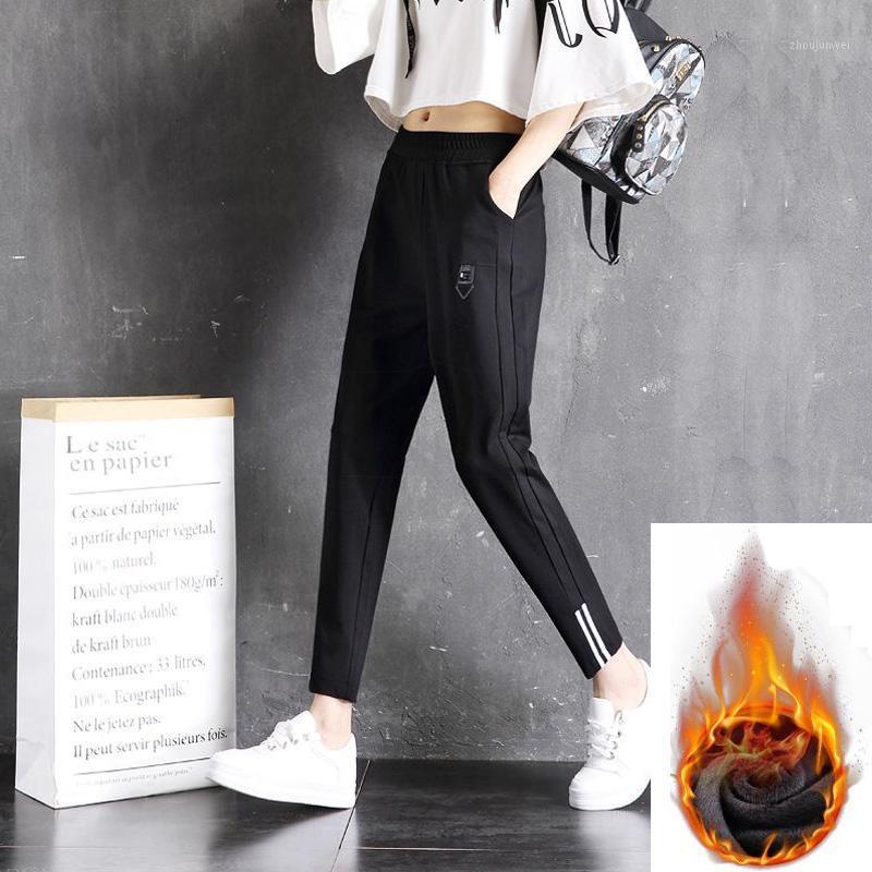 

Women' Pants Joggers Women Casual Office Black Cashmere Winter For Girl Skinny Elastic Waist Pencil Trousers Mujer Pantalones & Capris