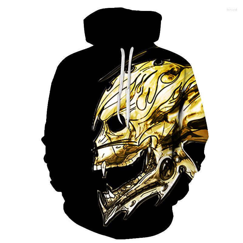 

Men' Hoodies 2023 Fashion 3D Digital Print Skull Men Women Casual Long-sleeved Hooded Pullover Plus Size 6XL, Lmwy-099