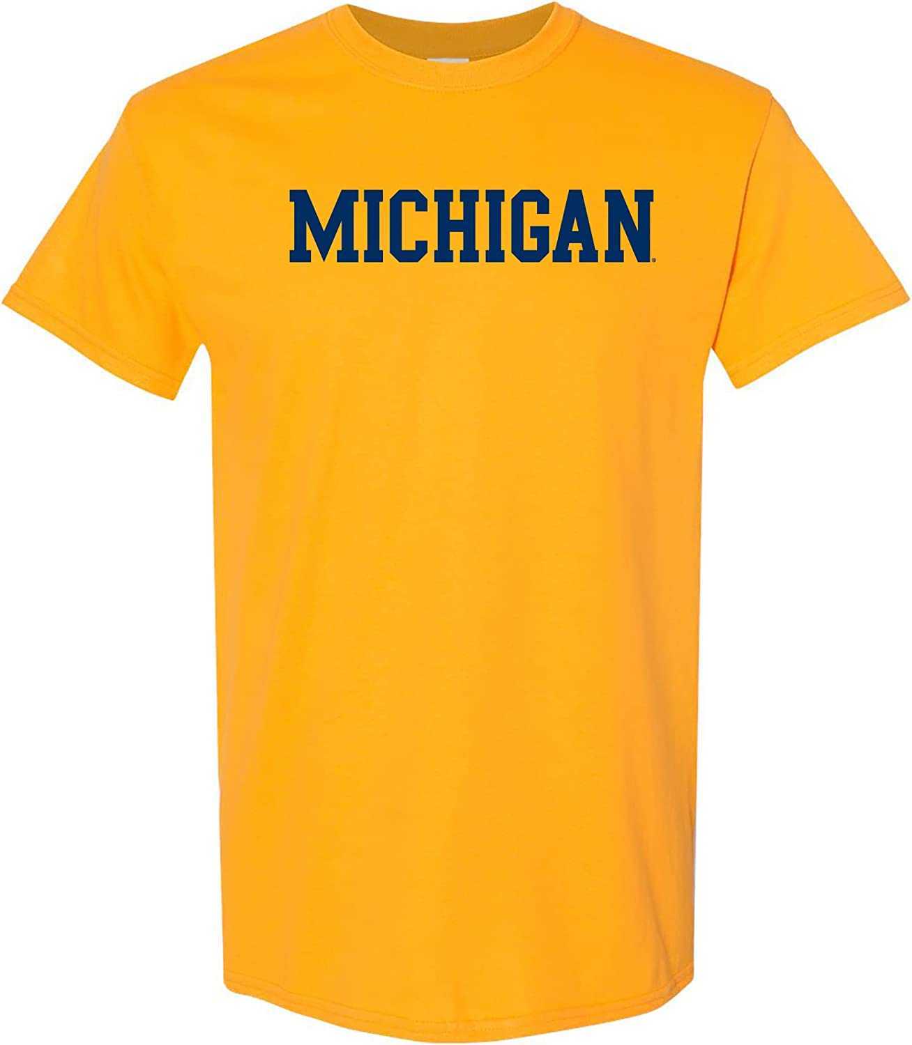 

NCAA Michigan Wolverine Foundation Building Block Team Color Academy University T-Shirt, Blue