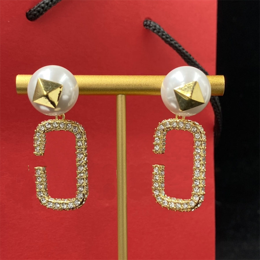 

Classical Woman Earrings with Full Diamonds Letter Luxury Jewelry Earrings for Womens Wedding As Gift Party Good Quality Jewelrys Ear Rings, Earring