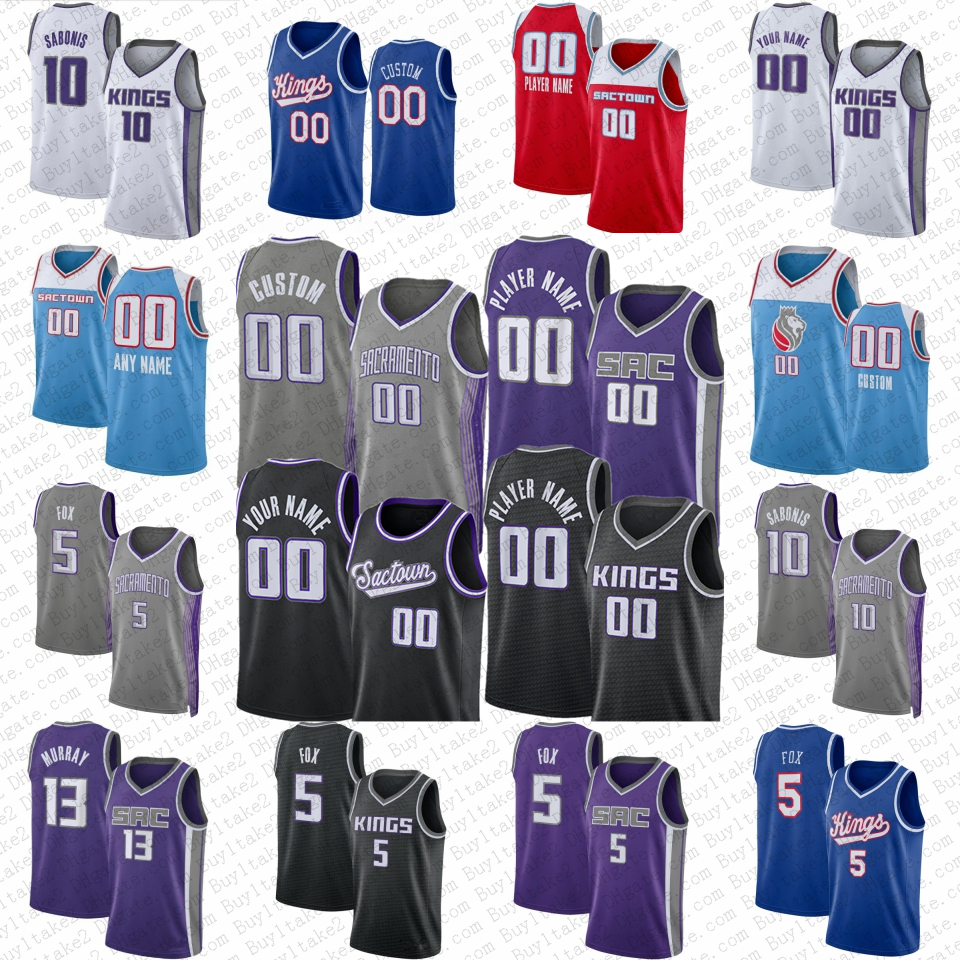 

Keegan Murray DeAaron Fox Domantas Sabonis Custom Basketball Jersey Harrison Barnes Kevin Huerter Malik Monk Richaun Holmes Davion Mitchell 23 City Terence Davis, Mens