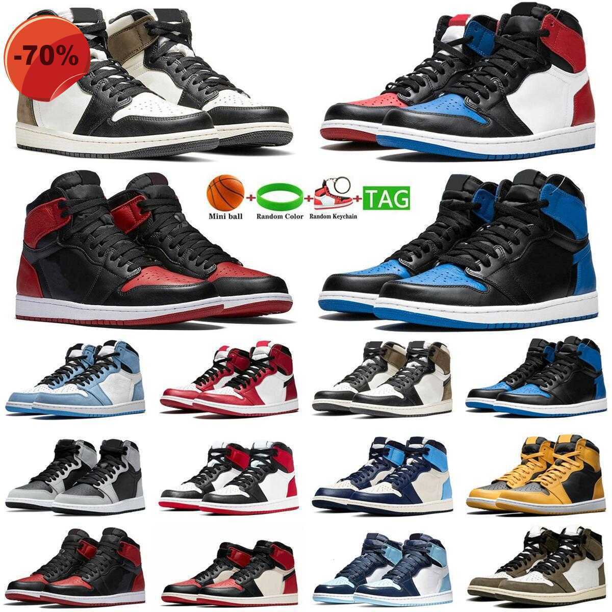 

Sandals Shoes University Basketball Blue 1 hyper royal women men black white 1s sneakers shadow sports Military Blue trainers size eur 36-46, #12
