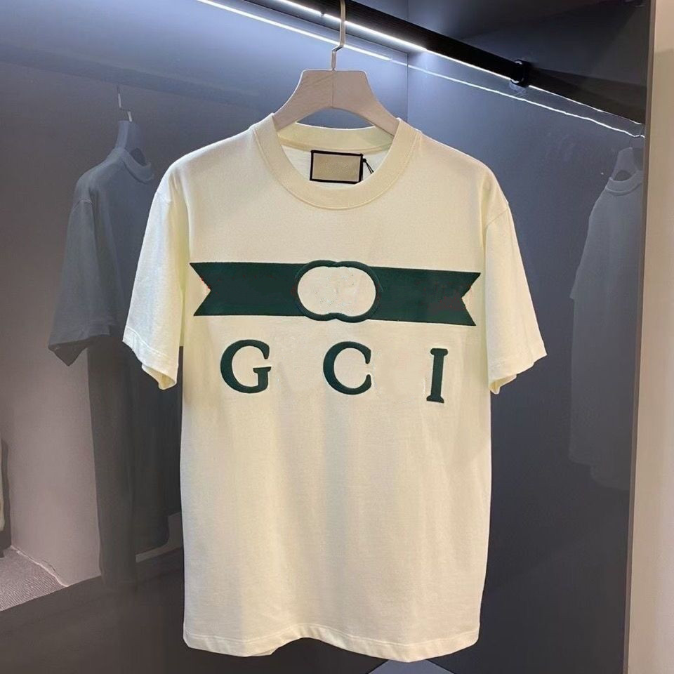 

GI Summer Mens Designer T Shirt Casual Man Womens Loose Tees Crewneck cotton With Letters Print Short Sleeves Top Sell Luxury Men T Shirt Size S-4XL, G1