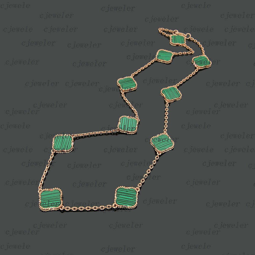 

Fashion necklace Four-leaf Flower Elegant ten flower clover classic vc necklace for women jewelry pendant high-quality 30 color gift
