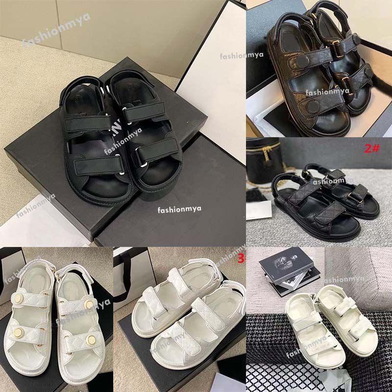 

Sandals Sandals Designer Sandal Women Sandals Luxury Womens Slides Crystal Calf Leather Casual Shoes Platform Slides Summer Beach Slipp Amlj