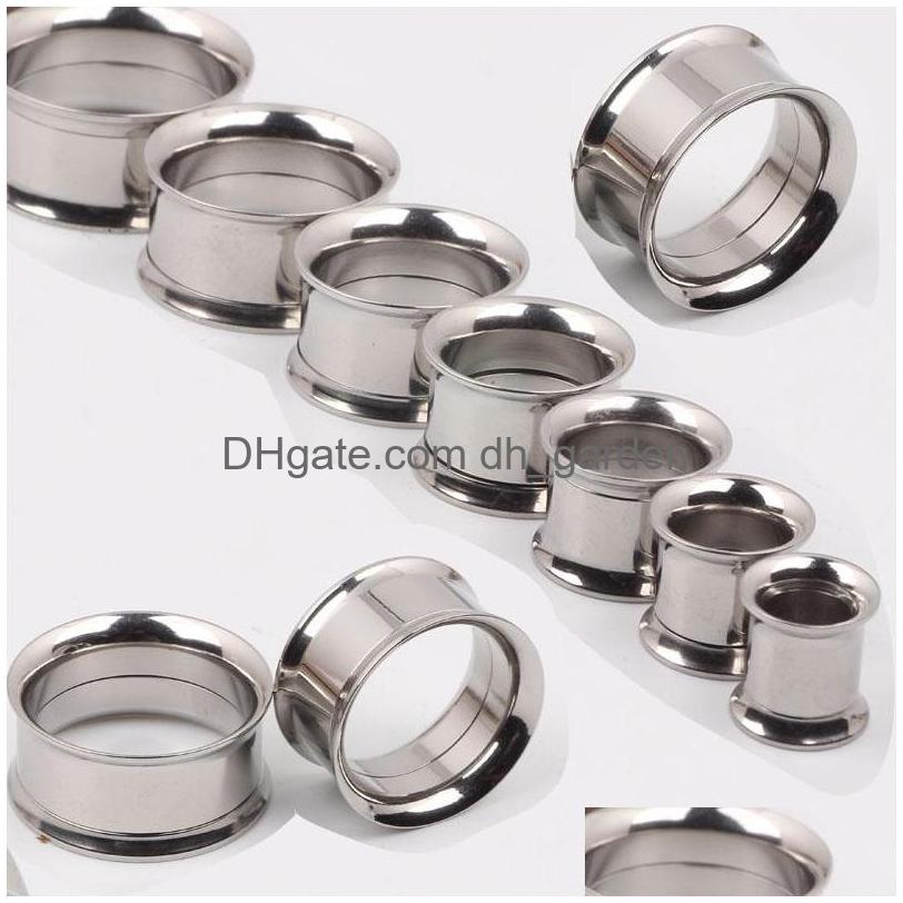 

Plugs Tunnels F15 Mix 520Mm 144Pcs Stainless Steel Sier Ear Tunnel Body Jewelry Double Flare Flesh Internally Threaded Drop Dhgarden Dhyri