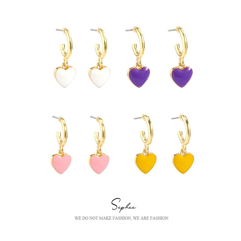 

Dangle Earrings & Chandelier Y2k Accessories Fresh Pastoral Alloy Oil Dripping For Young Teen Girl Necklace Y2kDangle DangleDangle