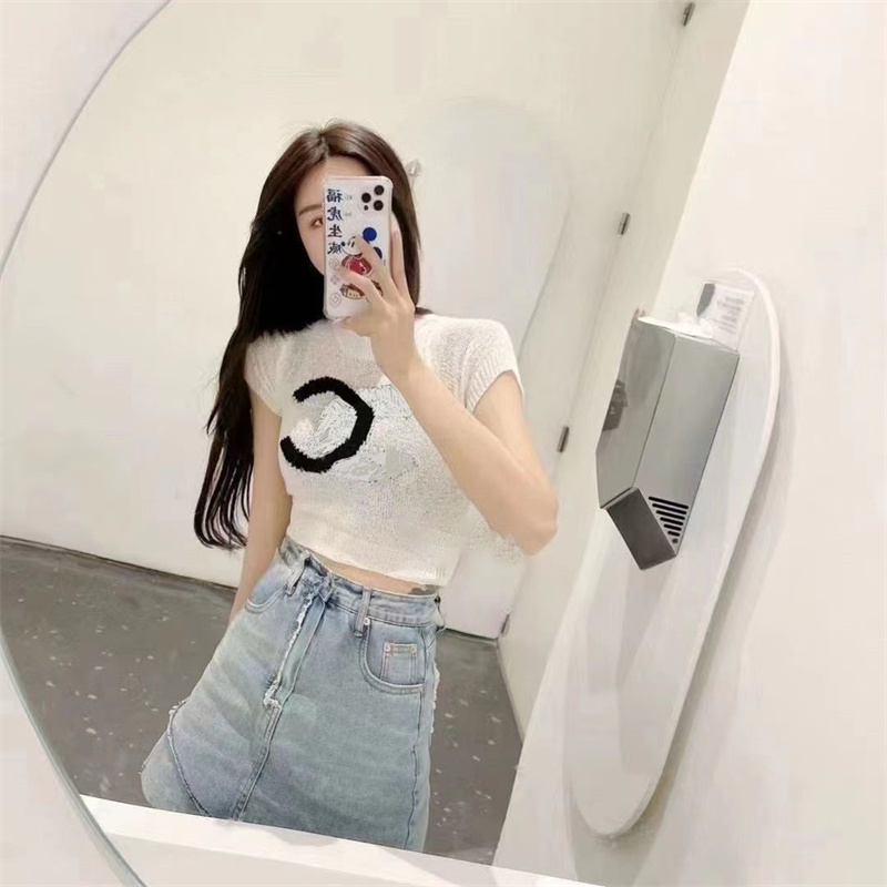 

2023 New Women' T-shirts Designer brand Ba Tops Letter Jacquard O-neck Short Sleeves Loose Summer Tshirt Bear White Tees -XL