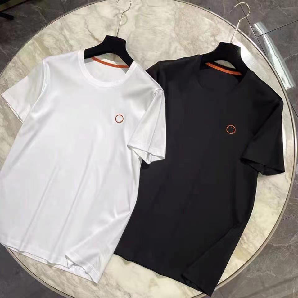 

Summer Shirt Mens T-Shirts Designer Tshirts Embriodery Soft Cotton T Shirts Tops Shorts Tees Streewears M-3XL, Black