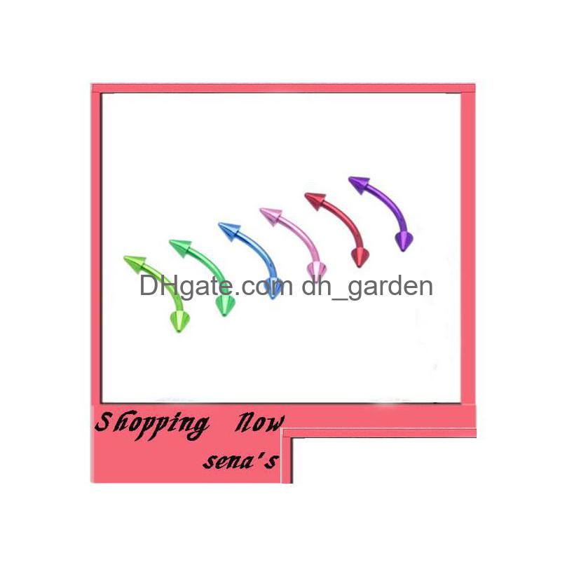 

Eyebrow Jewelry Wholesale Body 100Pcs Ring 16G Horseshoes Nose Piercing Mix 7 Co Drop Delivery Dhgarden Dhdbr
