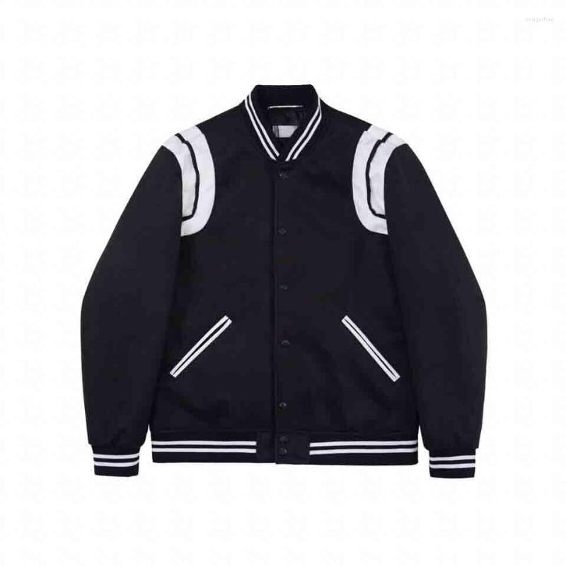 

Men's Jackets 2023 Luxury Classic Design SL Women Pu Leather Sticithing Men Casual Baseball Jacket Coat, Black
