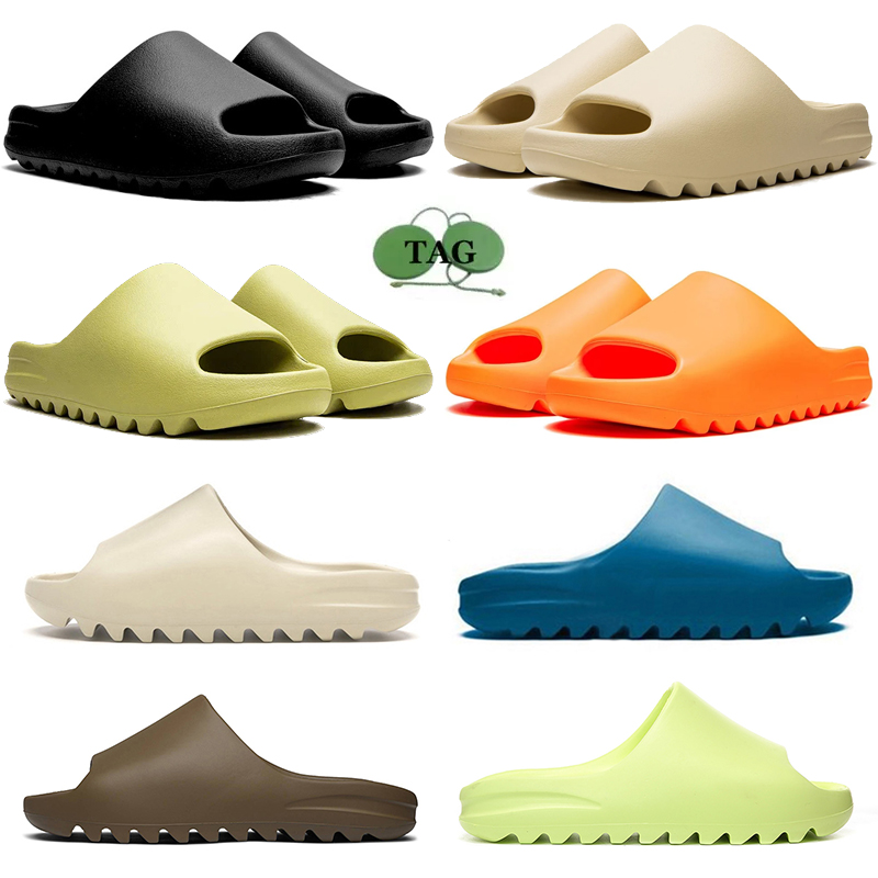

classic slippers designer slides sliders men women sandals designers sneakers outdoor sandal Onyx Bone Desert Sand Earth Brown Ochre Flip Flops yeezzys shoes, Soot