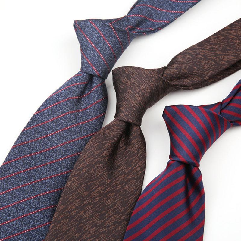 

Bow Ties 8cm Casual For Men Formal Tie Fashion Polyester Stripe Jacquard Woven Necktie Business Work Shirt Accessories Gift CravateBow