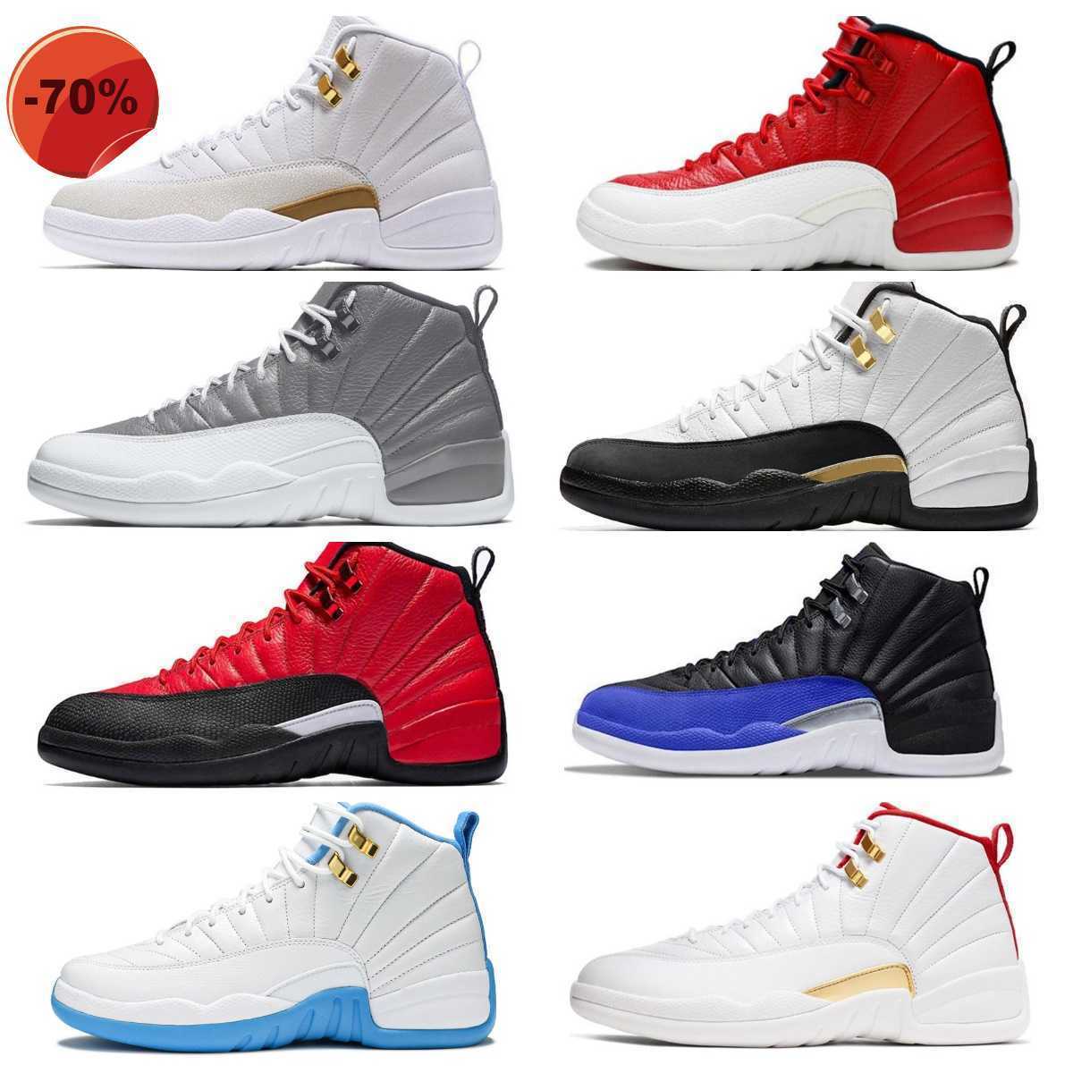 

Sandals 12 12s Mens University Blue Basketball Shoes Jumpman FIBA OVO White Royalty Taxi Utility Reverse Flu Game Gamma Blue Stealth Dark Grey, Cr17