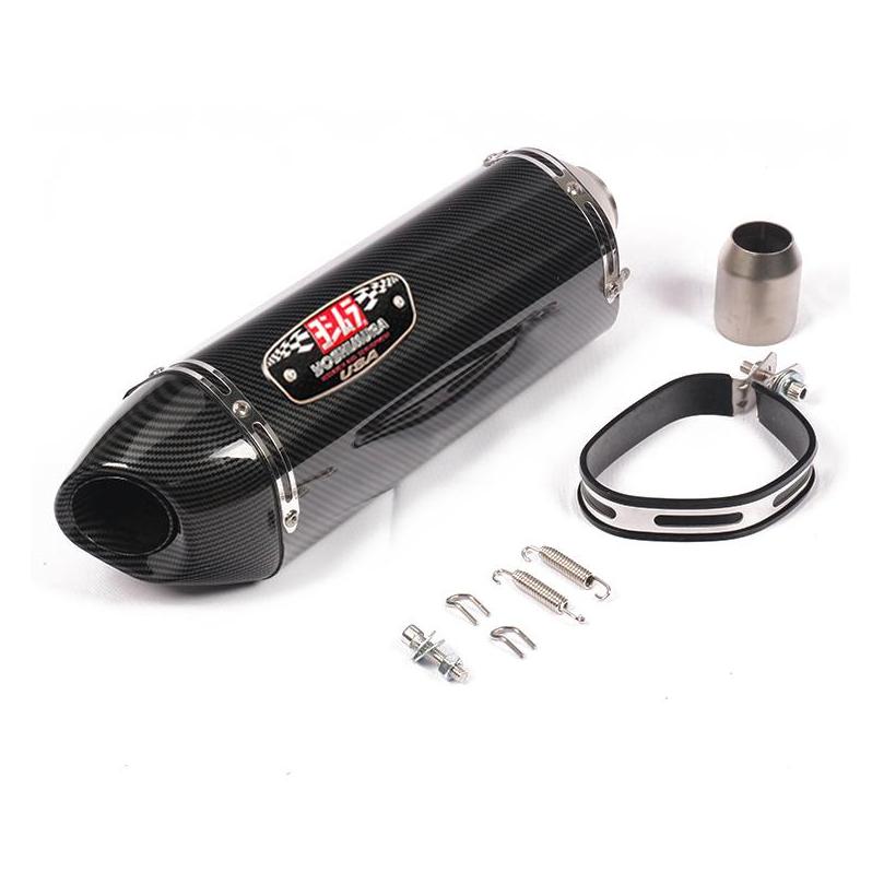 51mm universal motorcycle exhaust for yoshimura muffler fake carbon fiber steel pipe escape moto pitbike benelli trk 502 cb650f1