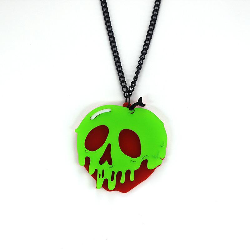 

Chains Comiya Brand Punk Necklace Acrylic Skeleton Shape Pendant Collare Accessories Mujer Korean Jewelry Feminino Statement Necklaces