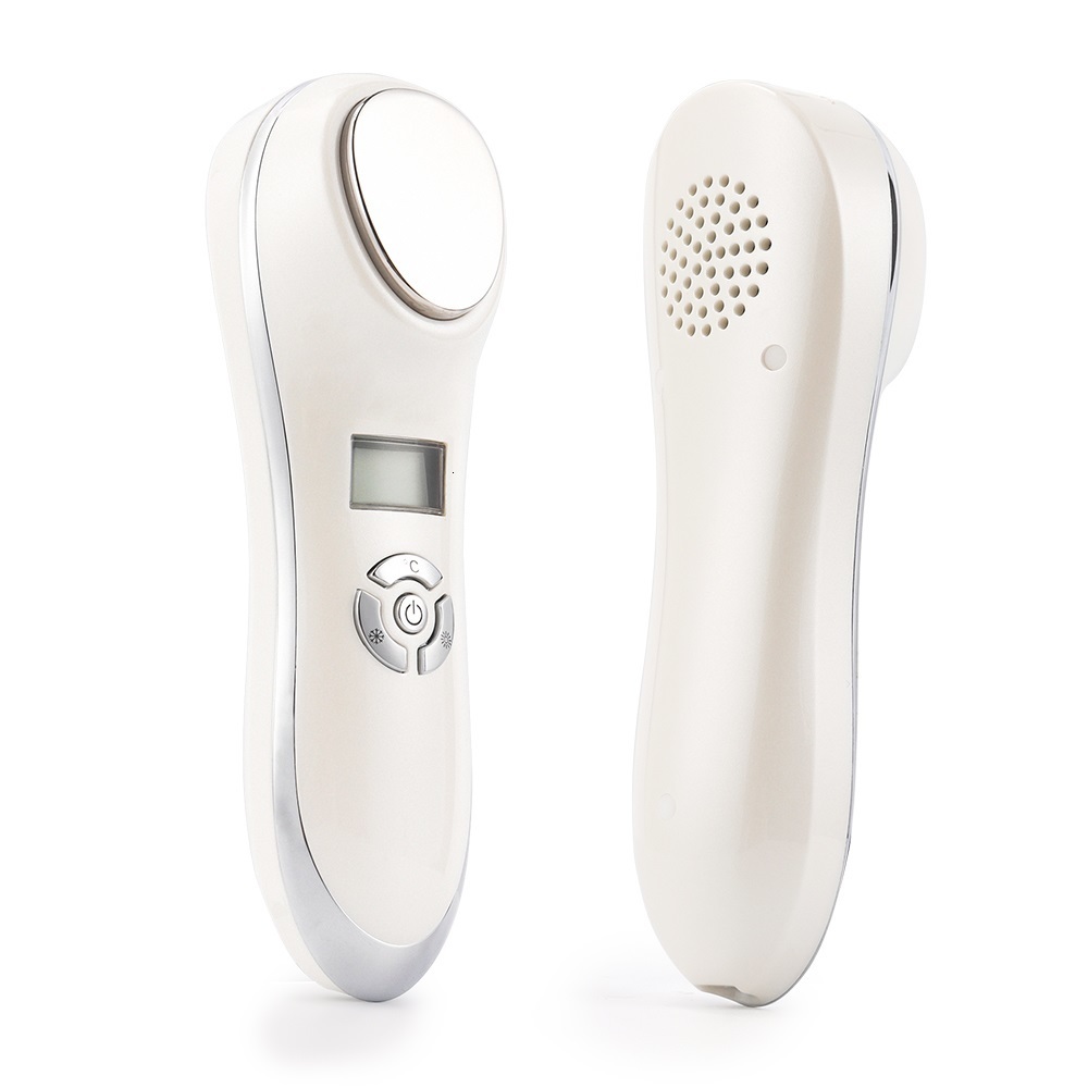 

Face Massager Portable Cold Hammer Beauty Device Ultrasonic Cryotherapy Skin Lifting Tightening Vibration Shrink Pores Anti Aging 230217