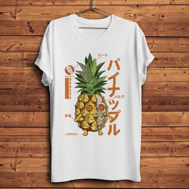 

Men' T Shirts Pineapple Kaiju Anatomy Funny Anime Shirt Homme White Men Casual Short Tshirt Unisex Streetwear Tee No-sticker Print, 4911
