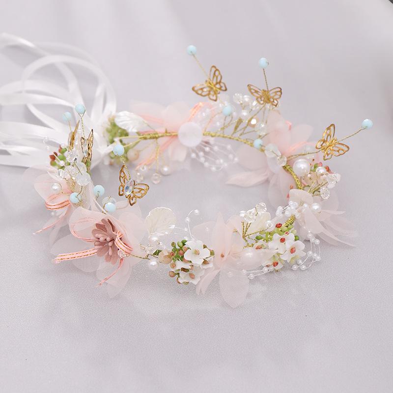 

Hair Clips & Barrettes Garland Wreath Crown Hairbands Handmade Wedding Accessories For Women Bridal Bridesmaids Girls Seaside