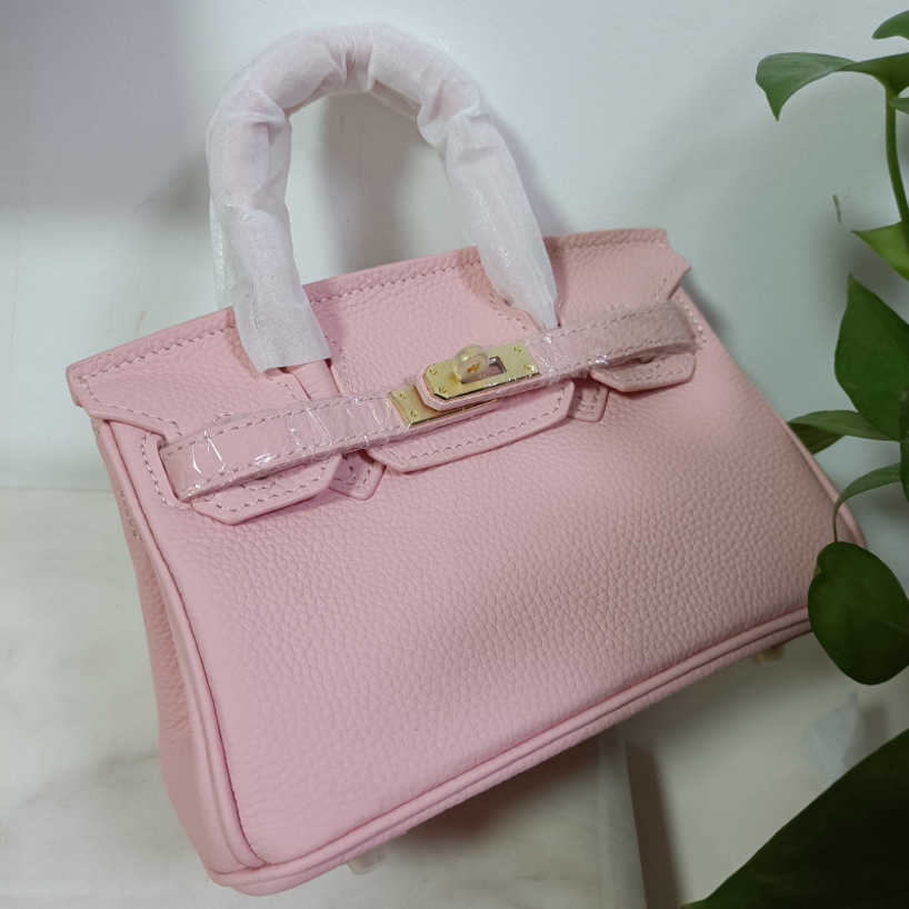 

Ladies Bags 47%off New Fashion cowhide large capacity leather pink shoulder bag female Design Handbags for Women, 3q powder