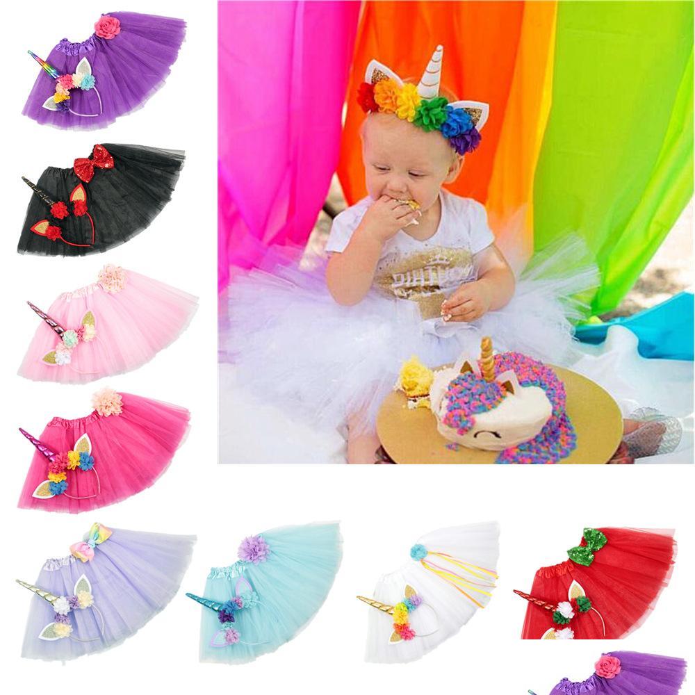 

Tutu Dress Dinosaur Headband 9 Colors Baby Girls Set With Big Bow Flower Breathable Summer Headwear Play Drop Delivery Kids Maternit Dhjec, White