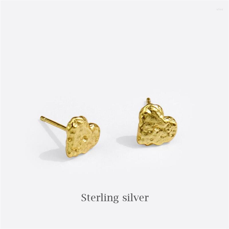 

Stud Earrings Sole Memory Cute Shiny Heart Silver Color Fashion Female SEA815