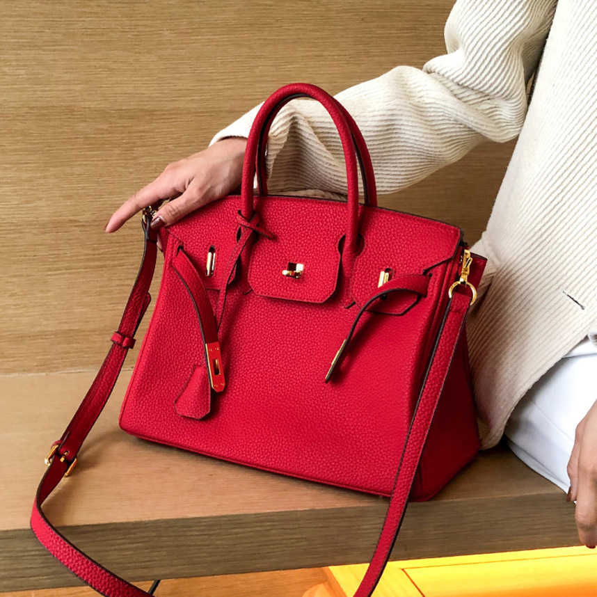 

Fashion Design Women Shoulder Bags Women's Autumn Pattern Red Bag Handbag One Shoulder Ladies Bag 56%off Discount Female Handbags Purse, Red large