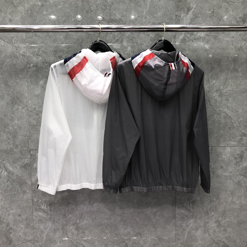 

Men's Jackets 2023 Fashion Jacket Men Solid Summer Uv Sun-Protective Outdoor Coat Loose Thin Casual Hooded Skin Windbreaker, Gray