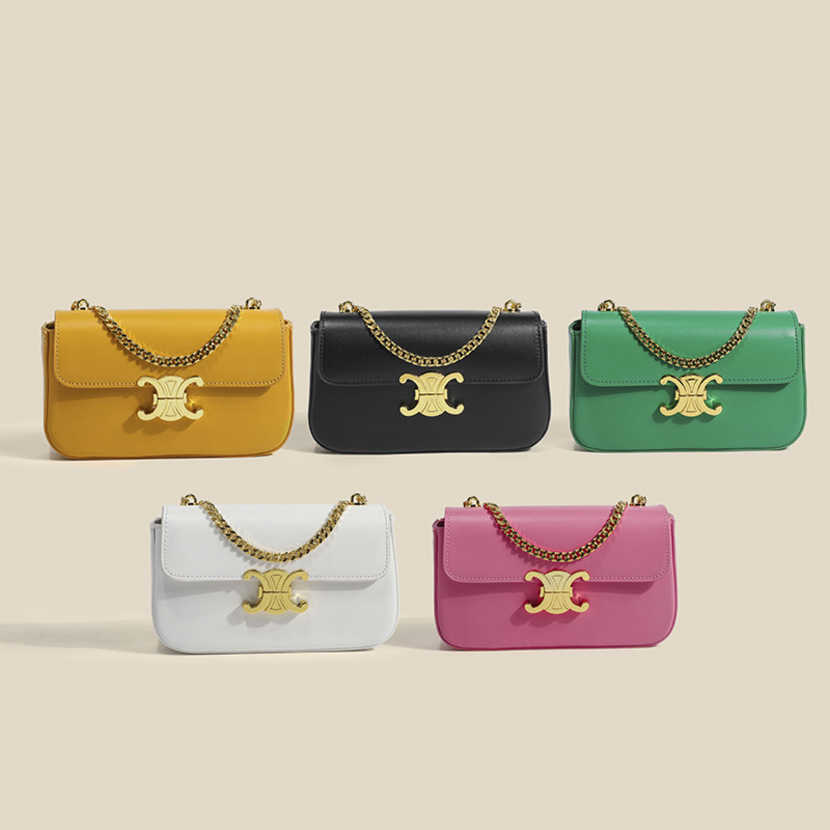 

women's Women's Underarm Chain Small Square Shoulder Bag one-shoulder simple messenger handbag purse, White7