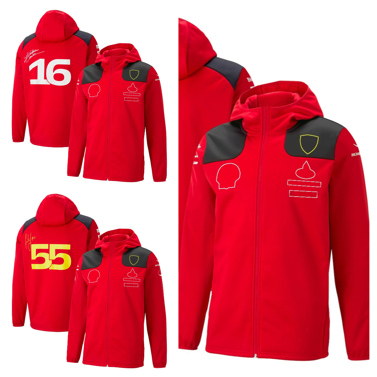 

F1 Formula One racing suit men's red team suit 2023 new season warm jacket coat