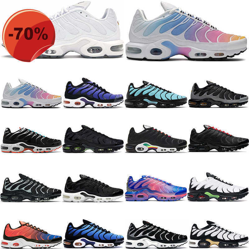

Sandals tn running shoes men women triple black white bat black web crater hyper blue rainbow voltage purple worldwide pimento sneakers, Rainbow 36-40
