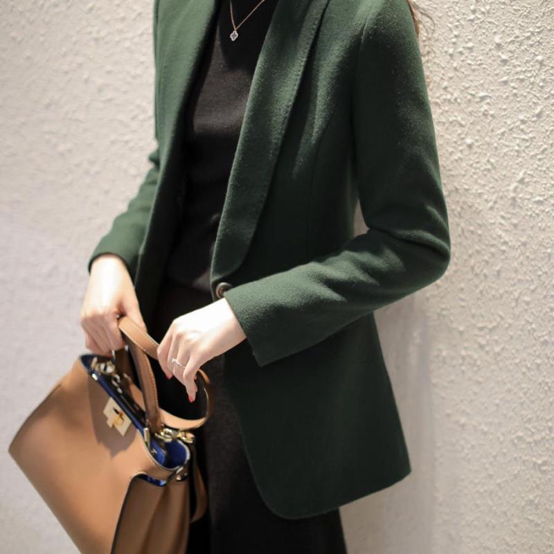 

Women's Suits & Blazers Fashion Business Women Work Office Ladies Long Sleeve Spring Casual BlazerWomen's, Black