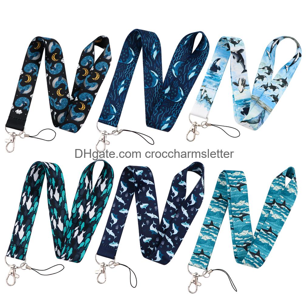 

Shoe Parts Accessories Lx787 Shark Whale Lanyards For Key Neck Strap Id Card Badge Gym Chain Keys Holder Diy Hanging Rope Keychain C Smt97