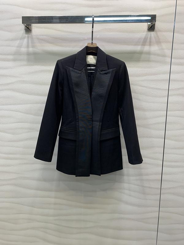 

Women' Suits & Blazers Joining Together Of Fund 2023 Autumn Winters Is Big Lapel Waist Suit Jacket 0906Women, Black