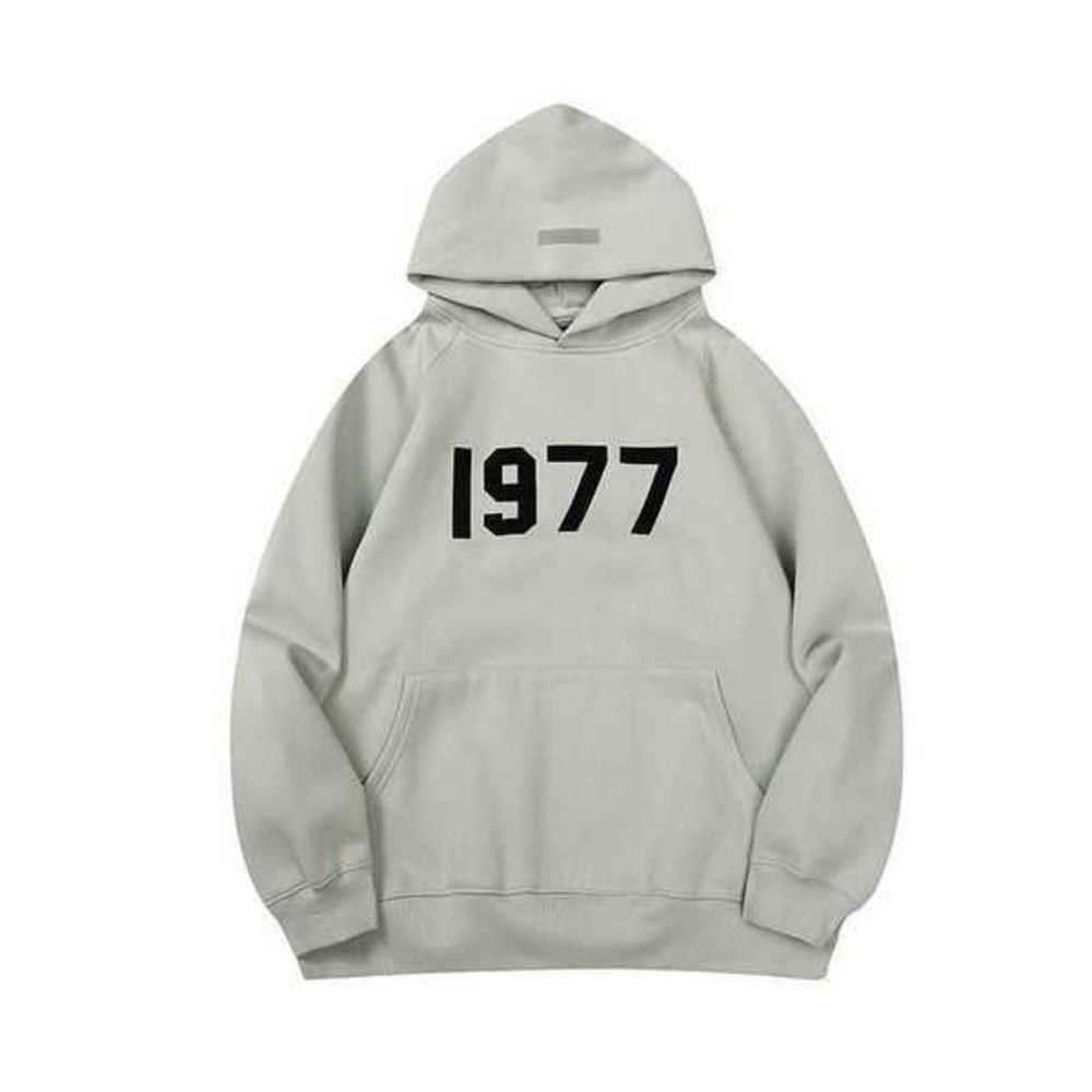 

Men' and Women' Hoodies Fall Winter 2023 New Fashion Bransweatshirts Season 8 Double Line 1977 Digital Flocking Sweater Loose Casualv96q, Green pants