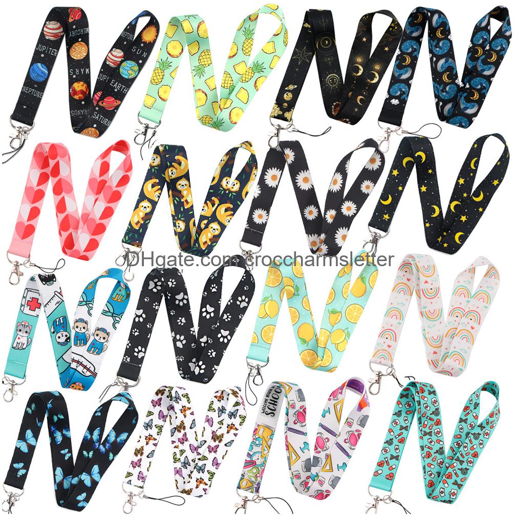

Shoe Parts Accessories P5710 Famous Planets Cute Lanyard Keychain Id Card Pass Gym Mobile Phone Usb Badge Key Ring Holder Neck Strap Smtlb