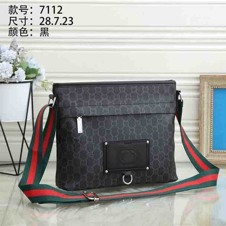 

new cross-body bag trend casual vertical men's bag backpack business generous men's bag shoulder bag, Black