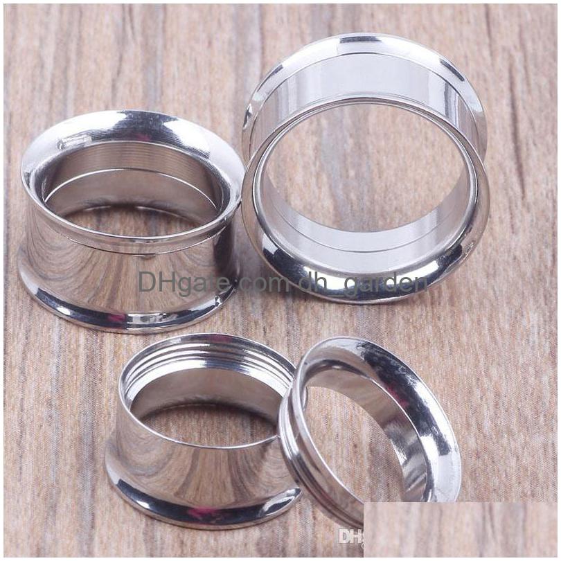 

Plugs Tunnels Mix 520Mm 36Pcs Stainless Steel Body Jewelry Double Flare Internally Thread Flesh Tunnel Sier Ear Drop Delive Dhgarden Dhpwf