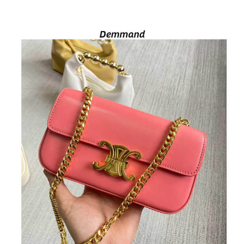 

High Quality Design Bags Bag armpit Women's chain small leather messenger shoulder bag 49%off Factory Handbag Purse for Women, Full skin pink cow leather