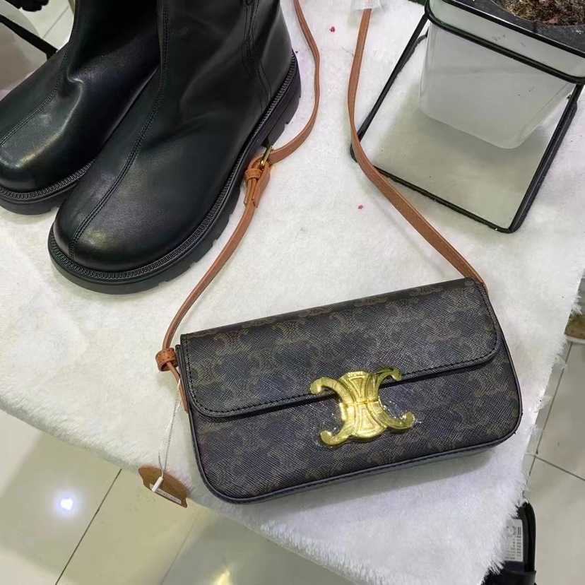 

High Quality Design Bags autumn winter high underarm portable messenger leather women's bag 49%off Factory Handbag Purse for Women, Black7