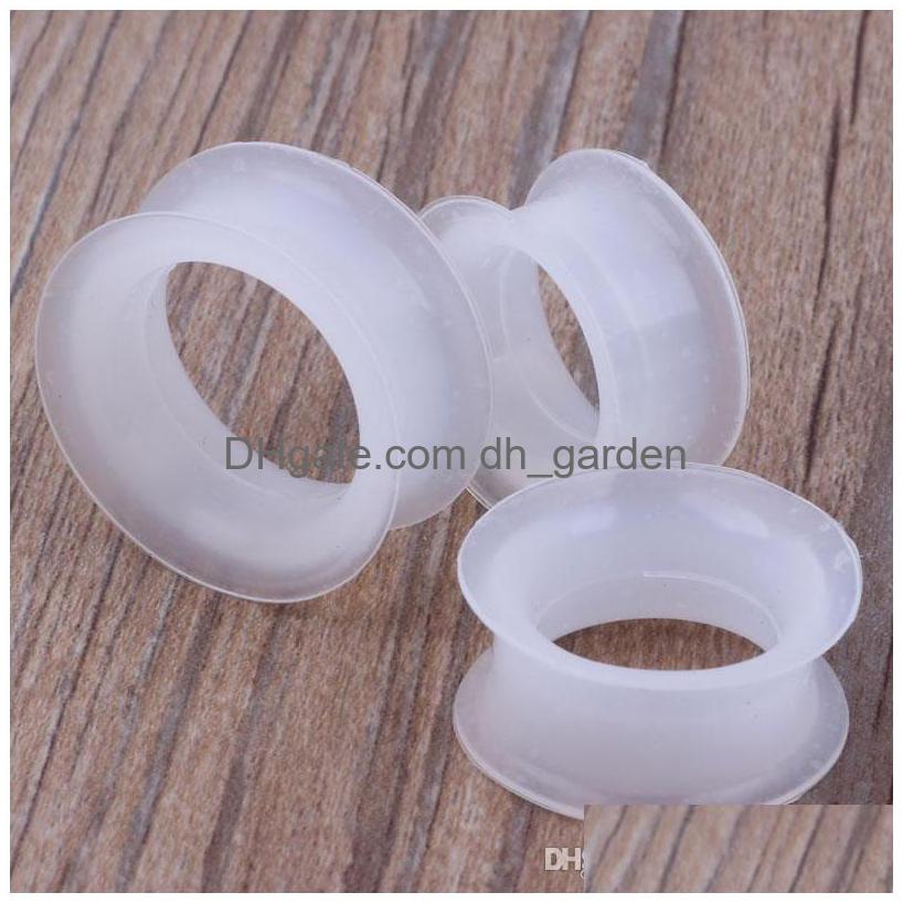 

Plugs Tunnels F29 Mix 425Mm 192Pcs Clear Sile Double Flare Flesh Tunnel Ear Plug Body Jewelry Drop Delivery Dhgarden Dhpby