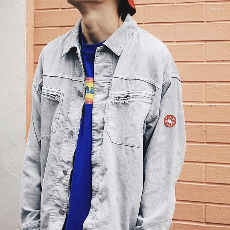

Men' Jackets CAVEMPT C.E 23SS OVERDYE JACKET Corduroy Washing Shirt, Gray