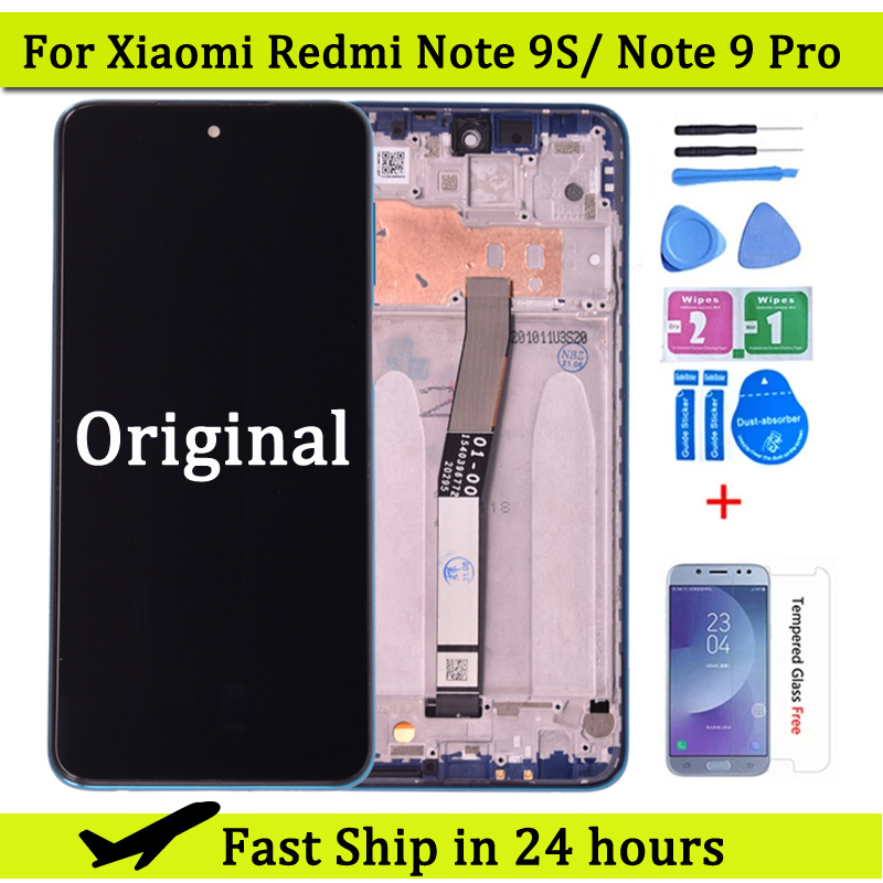 Original LCD For Xiaomi Redmi Note 9 Pro LCD Display Touch Digitizer Screen For Redmi Note 9S LCD Screen Replacement-image-842881746