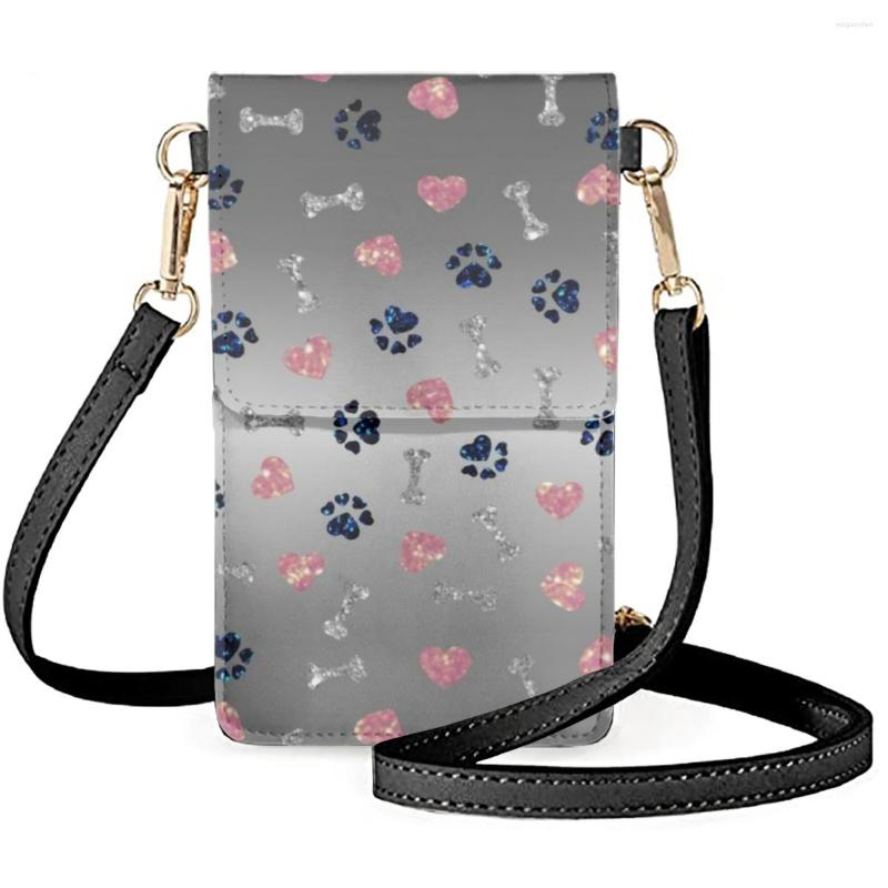 

Evening Bags FORUDESIGNS Animal Footprint Cellphone Bag Gradient Color Shoulder Ladies Cute Mobile Phone Pack Wallet Play, Kbc1648d77