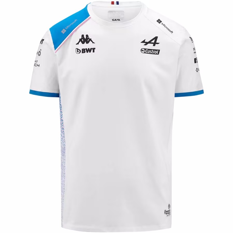 

BWT Alpine F1 Team 2023 T-Shirt - White BWT Alpine Aston Martin Cognizant Alfa Romeo F1 Team ORLEN 2023 new F1 shirt Long sleeve shirt Fans Tops Tees, 2023 team polo