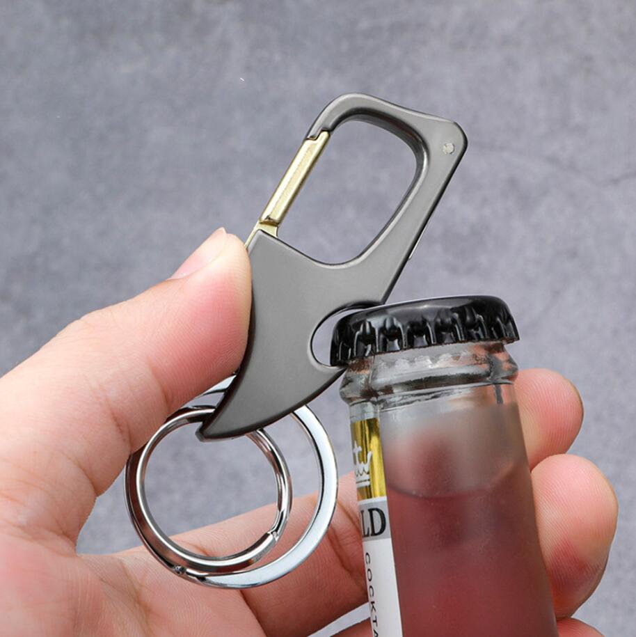 

Fashion Keychain New Multifunctional Men's Jewelry Bottle Opener Creative Alloy Key Ring Banquet Gift Wholesale Car Key Pendant