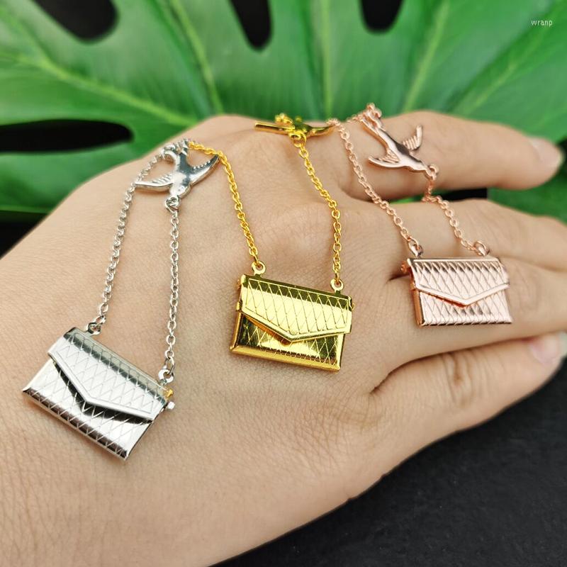 

Pendant Necklaces Love Letter Envelope Necklace-Free Print-Custom Your Message And Po-Personalize Gift For Lover Valentines Day
